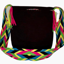 Load image into Gallery viewer, Wayuu embellished Fridita in Black Neon
