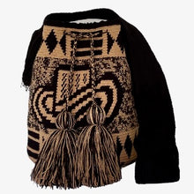 Load image into Gallery viewer, Brown Vueltiao Wayuu Bucket Bag