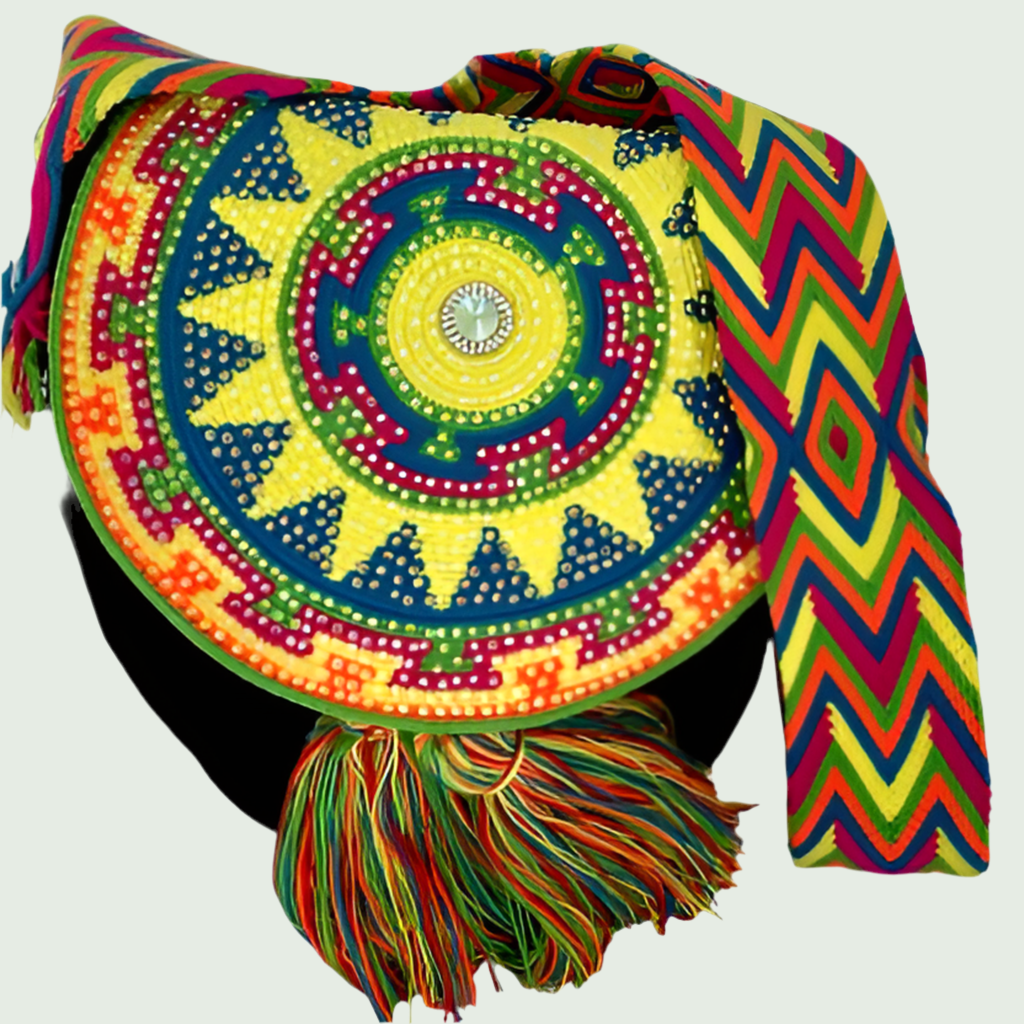 Wayuu Bag Jeweled Flap Top Sun