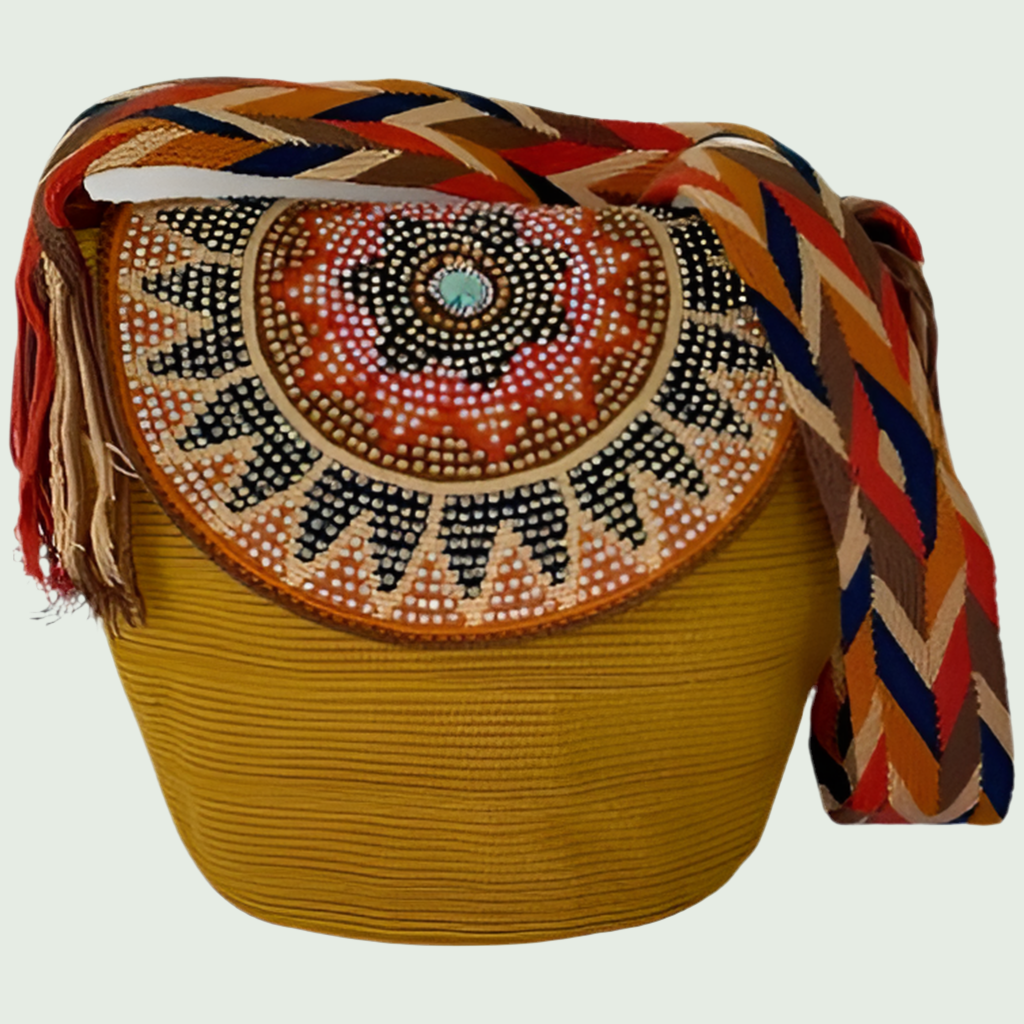 Wayuu Bag Jeweled Flap Top Autumn
