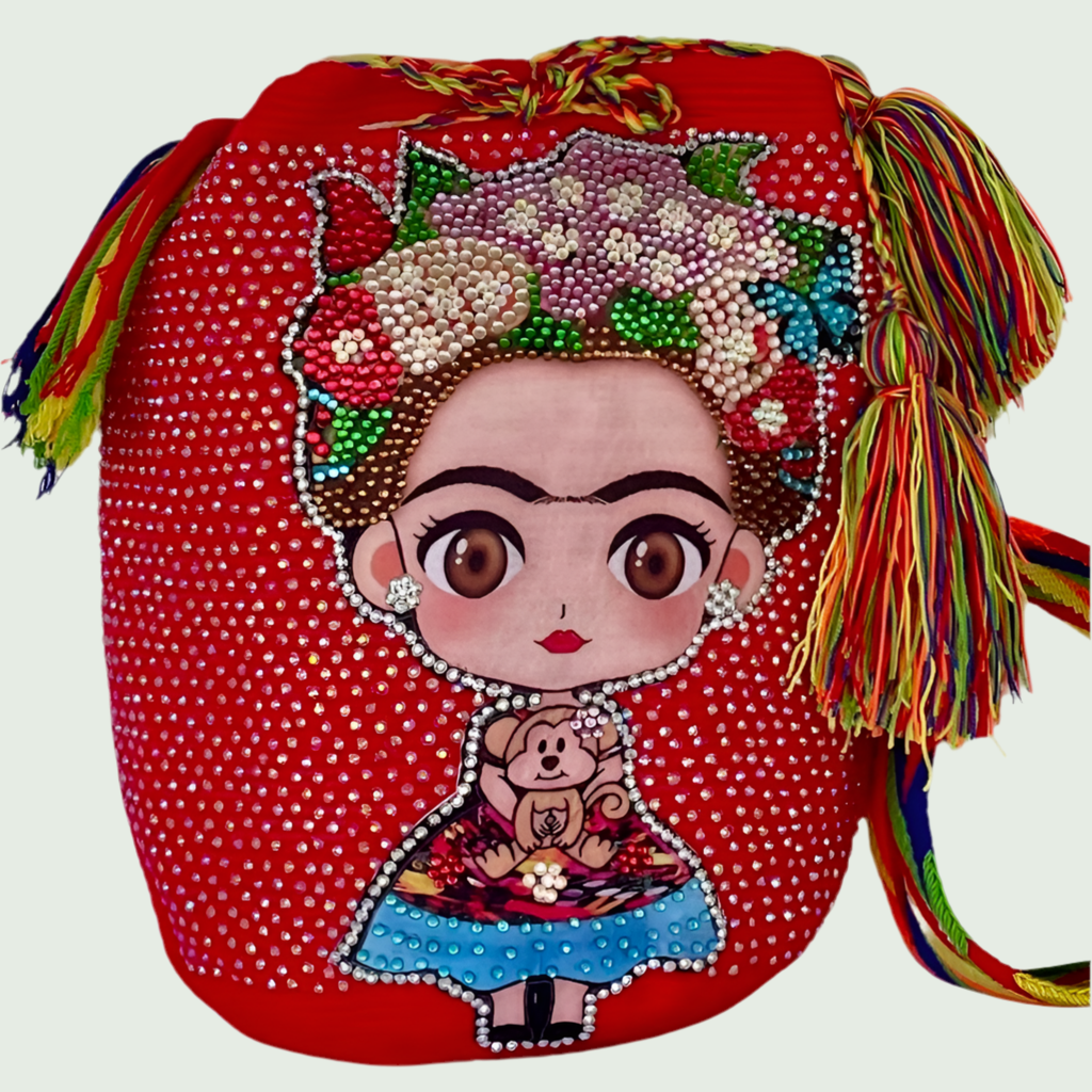 Wayuu embellished Fridita in Red