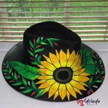 Load image into Gallery viewer, Hand painted Hat Sunflower
