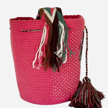 Load image into Gallery viewer, Wayuu embellished Fridita in Coral
