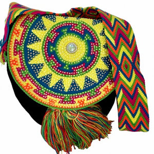 Wayuu Bag Jeweled Flap Top Sun