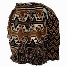 Load image into Gallery viewer, Brown Waves Wayuu Bucket Bag
