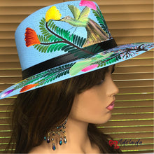 Load image into Gallery viewer, Hand painted Hat Birds
