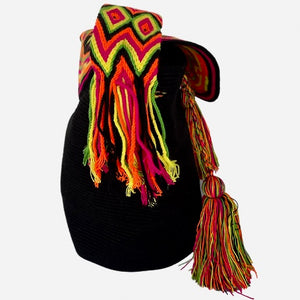 Wayuu Bag Flap Top Neon