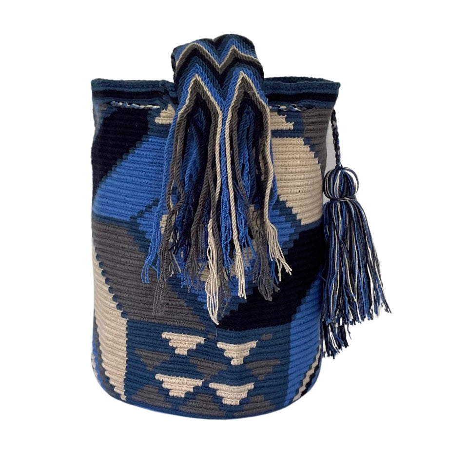 Blue Prisma  Wayuu Bucket Bag