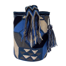 Load image into Gallery viewer, Blue Prisma  Wayuu Bucket Bag
