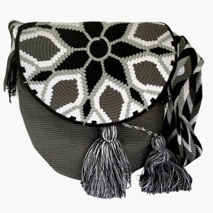 Wayuu Bag Flap Top Gray