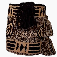 Brown Vueltiao Wayuu Bucket Bag