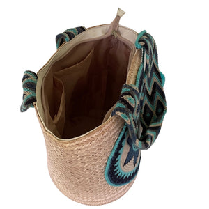 Wayuu Basket Aqua