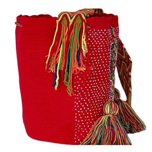 Load image into Gallery viewer, Wayuu embellished Butterfly in red
