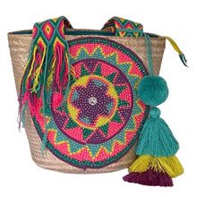 Load image into Gallery viewer, Wayuu Basket Sparkly
